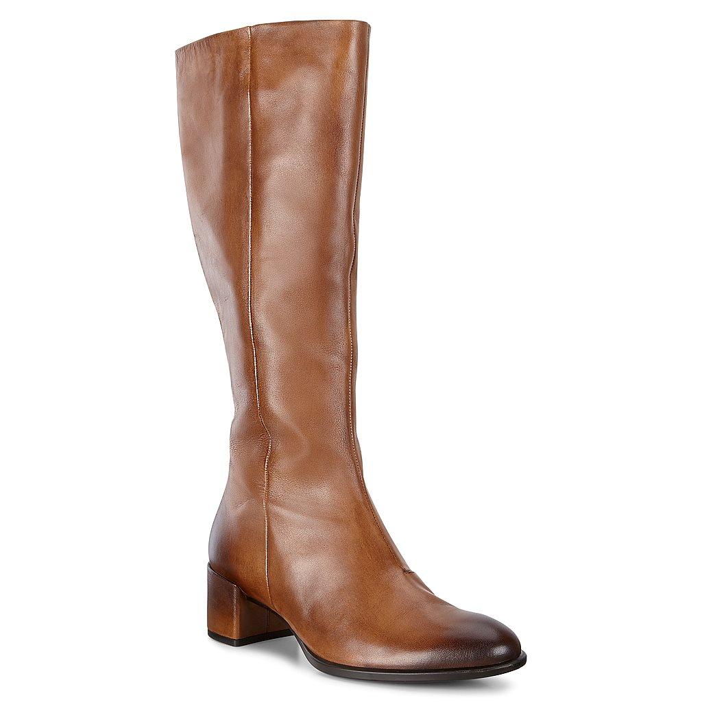 Bottes Hautes Ecco Shape 35 Block Femme Marron 9250-ZUBRS